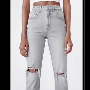 ZARA slim high rise jeans